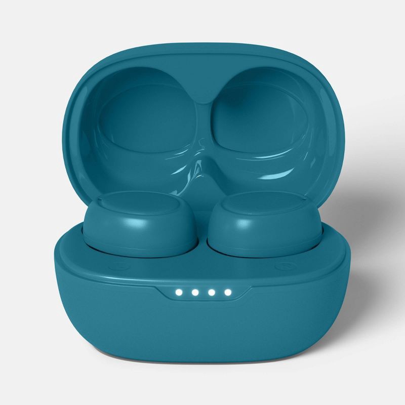 slide 2 of 3, True Wireless Bluetooth Sweat Resistant Earbuds - heyday™ Deep Sage: In-Ear, USB-C, 1 ct