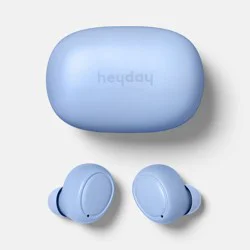 True Wireless Bluetooth Sweat Resistant Earbuds - heyday™ Peri-Blue: USB-C, 20 Hr Battery
