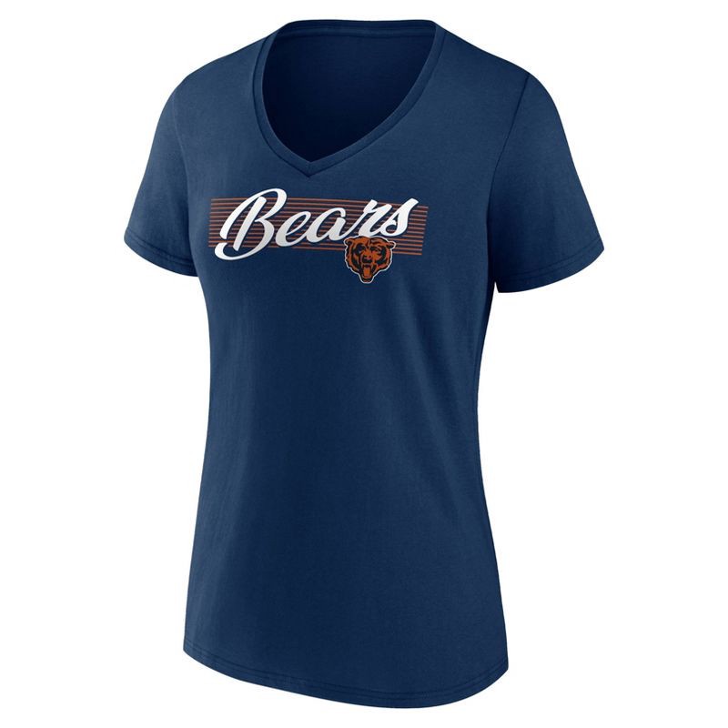 slide 1 of 3, NFL Chicago Bears Women's Short Sleeve V-Neck T-Shirt - S, 1 ct