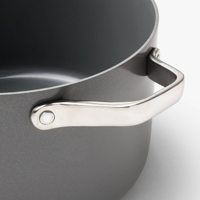 slide 5 of 10, 16pc Nonstick Ceramic Coated Aluminum Cookware Set Dark Gray - Figmint™, 16 ct