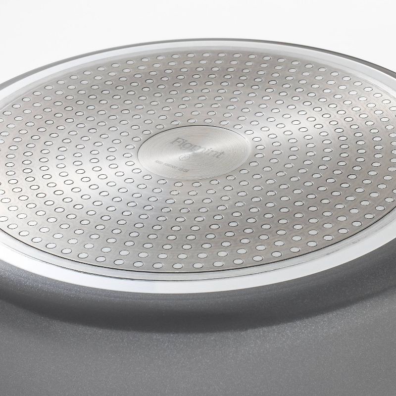 slide 6 of 10, 16pc Nonstick Ceramic Coated Aluminum Cookware Set Dark Gray - Figmint™, 16 ct