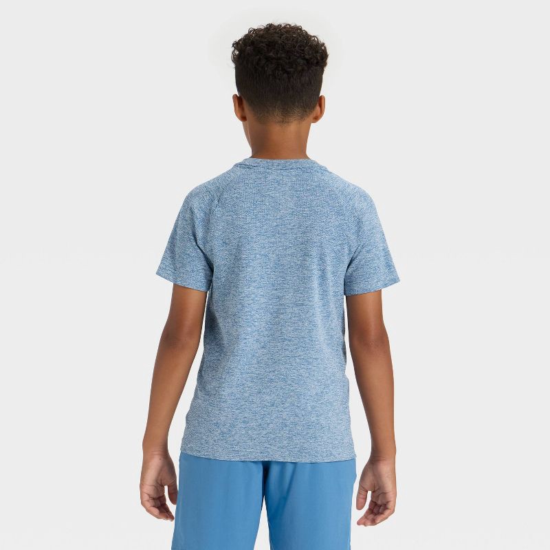 slide 2 of 3, Boys' Seamless T-Shirt - All In Motion™ Blue XS, 1 ct