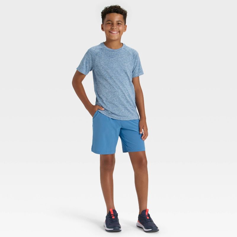 slide 3 of 3, Boys' Seamless T-Shirt - All In Motion™ Blue XS, 1 ct