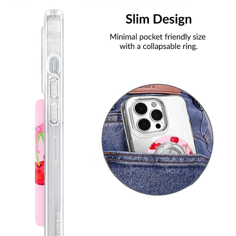 slide 4 of 6, VELVET CAVIAR Grip Ring - Sweet Cherry, 1 ct