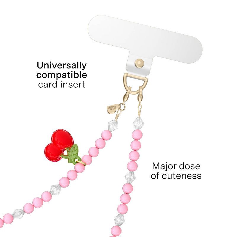 slide 3 of 4, VELVET CAVIAR Phone Charm - Sweet Cherry, 1 ct