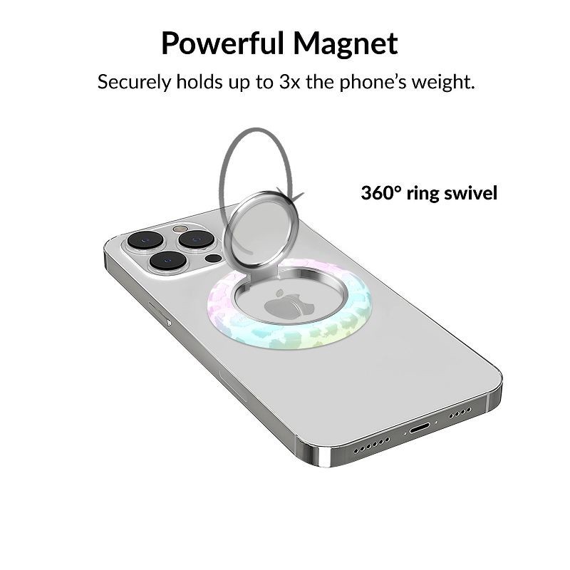 slide 2 of 6, VELVET CAVIAR White Opal Leopard Grip Ring, 1 ct