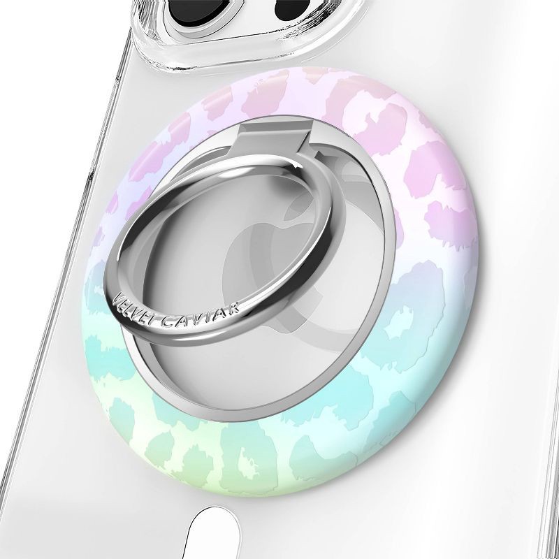 slide 5 of 6, VELVET CAVIAR White Opal Leopard Grip Ring, 1 ct