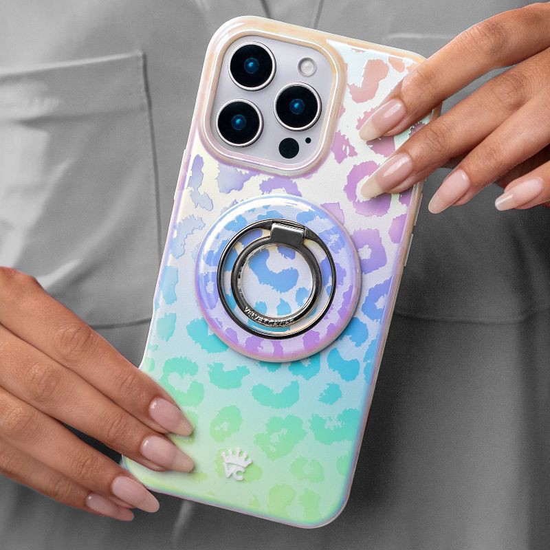 slide 6 of 6, VELVET CAVIAR White Opal Leopard Grip Ring, 1 ct