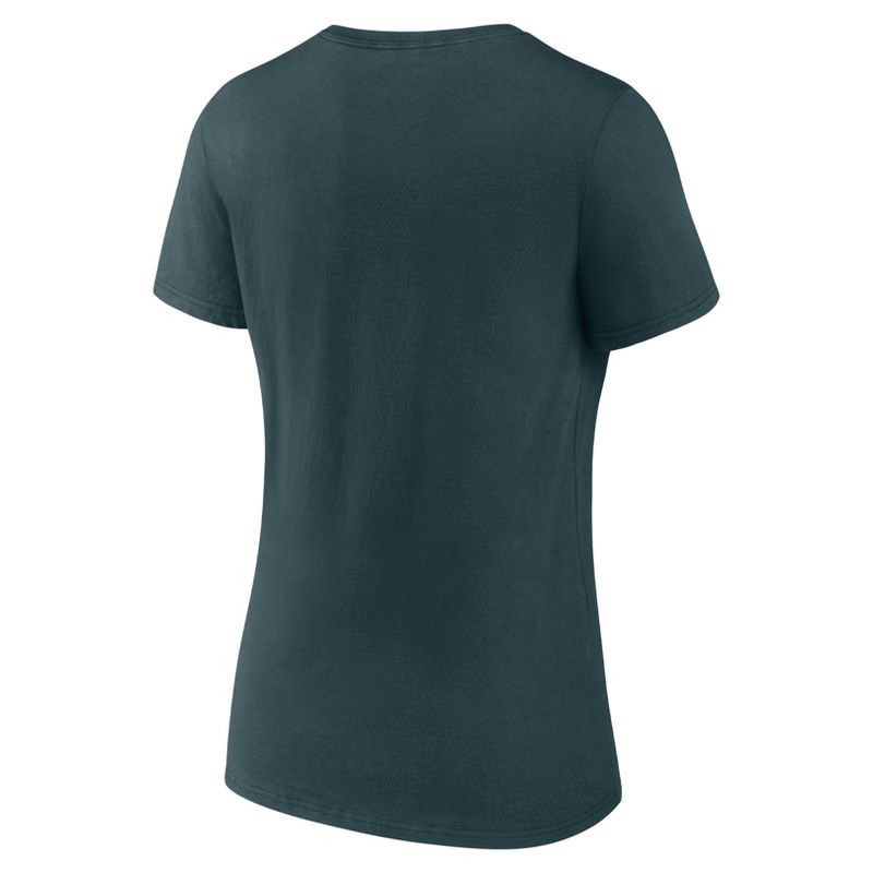 slide 2 of 3, NFL Philadelphia Eagles Women's Short Sleeve V-Neck T-Shirt - L, 1 ct