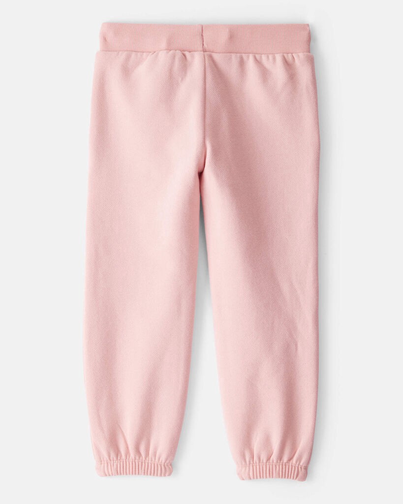 slide 3 of 3, Carter's Carters Toddler Girl Cotton Joggers - Pink Pink 4T, 1 ct