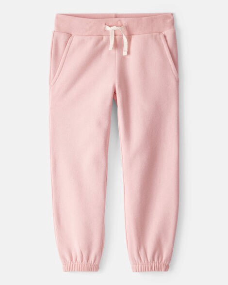 slide 1 of 3, Carter's Carters Toddler Girl Cotton Joggers - Pink Pink 4T, 1 ct