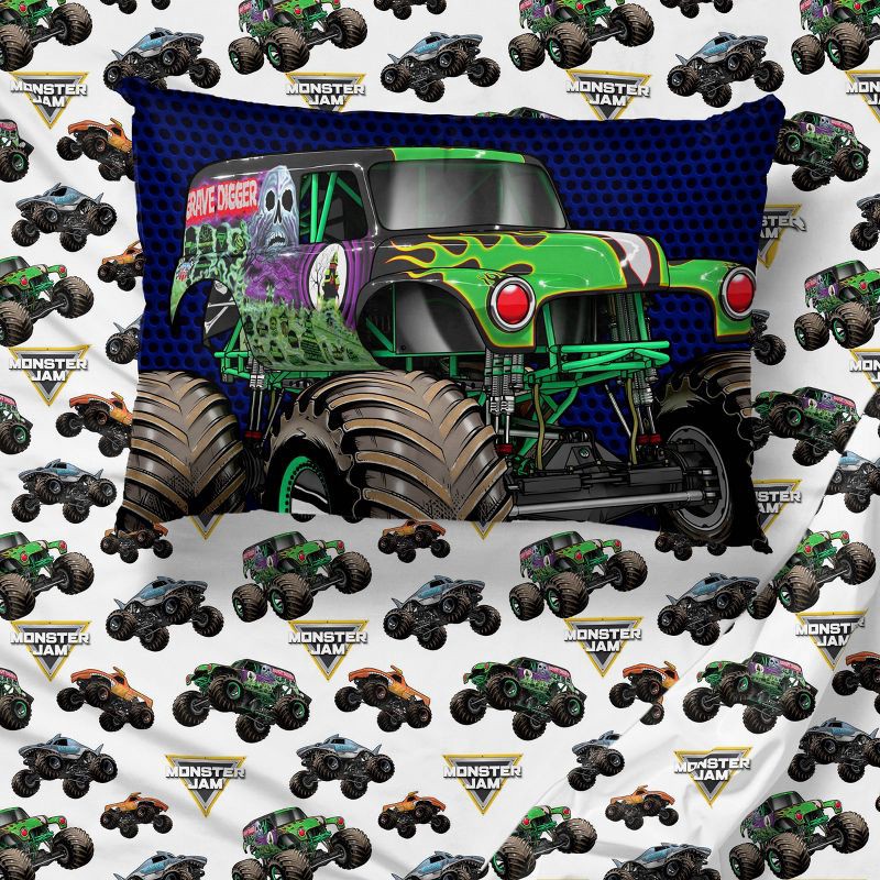 slide 2 of 6, Monster Jam Twin Sheet Set, 1 ct