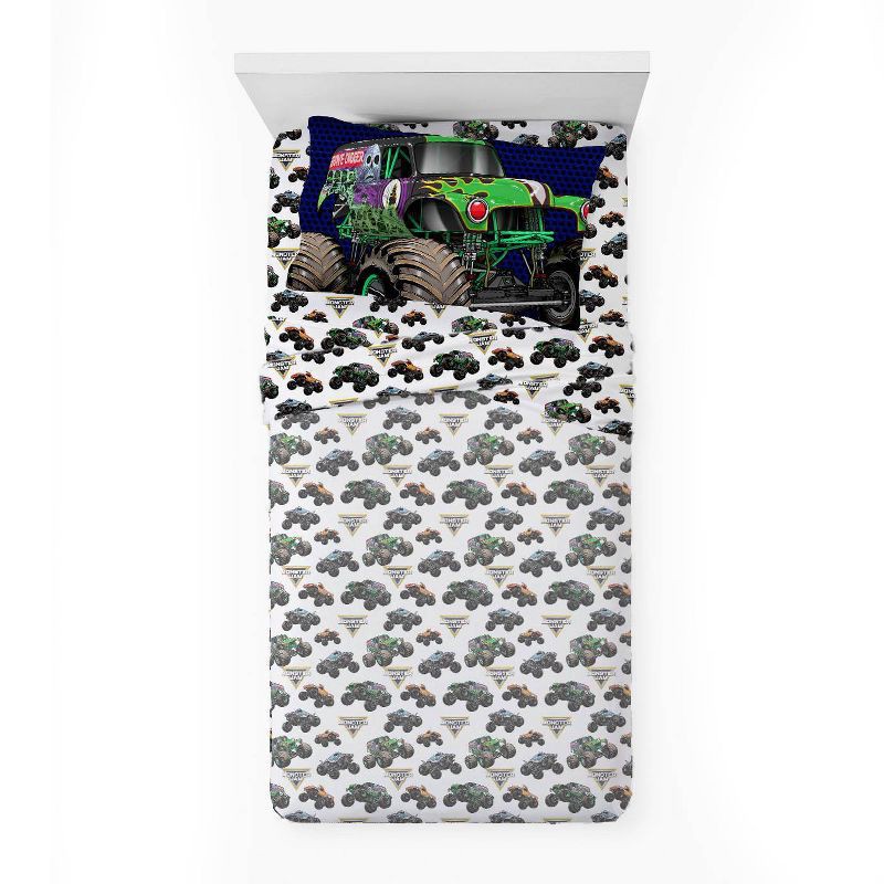 slide 6 of 6, Monster Jam Twin Sheet Set, 1 ct