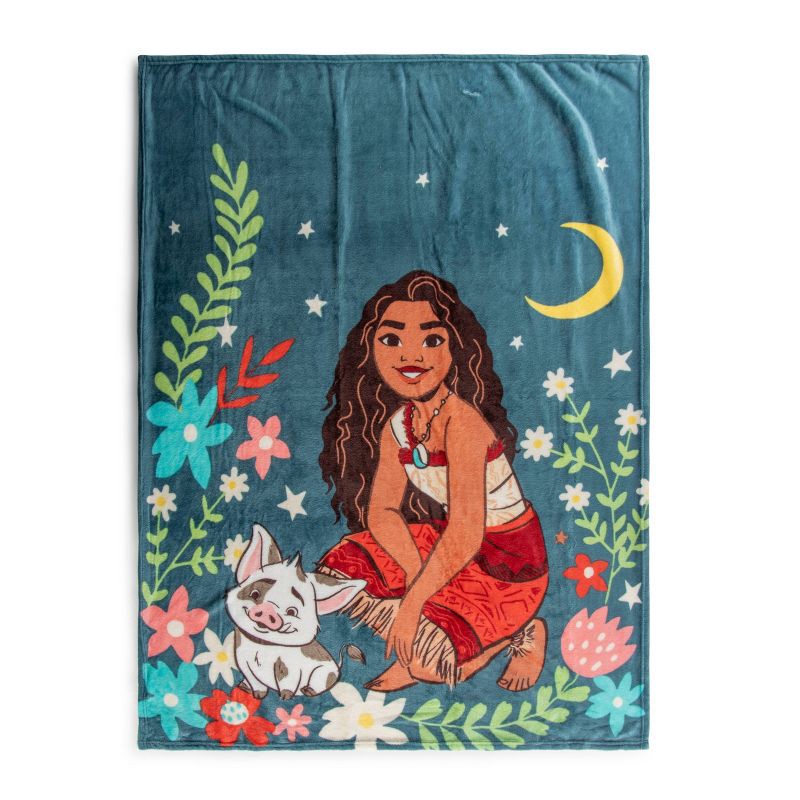 slide 1 of 6, Moana Throw Blanket, 1 ct