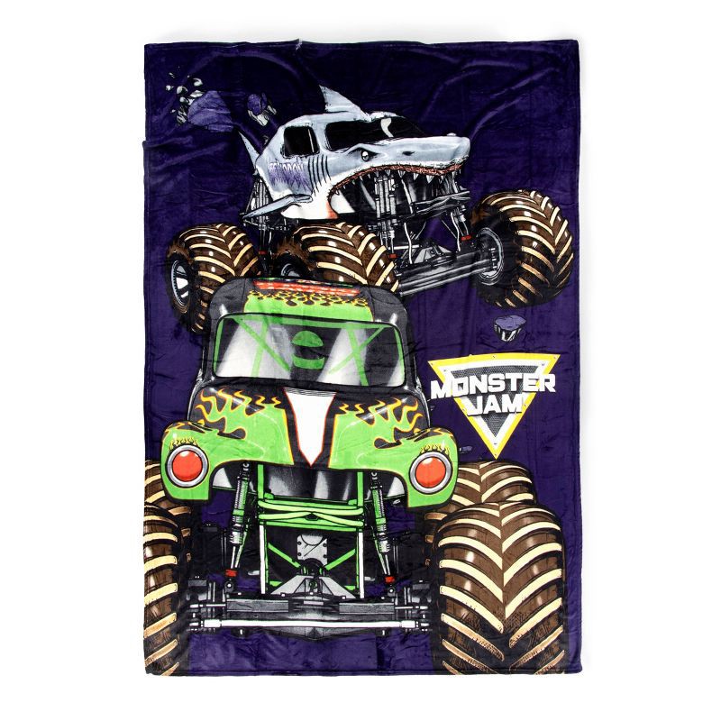 slide 1 of 3, Monster Jam Twin Bed Blanket, 1 ct