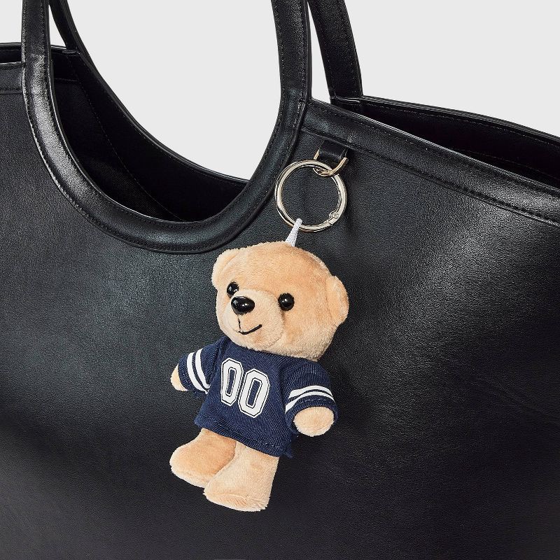 slide 2 of 2, Game Day Bear Bag Charm - Wild Fable™ Navy Blue, 1 ct