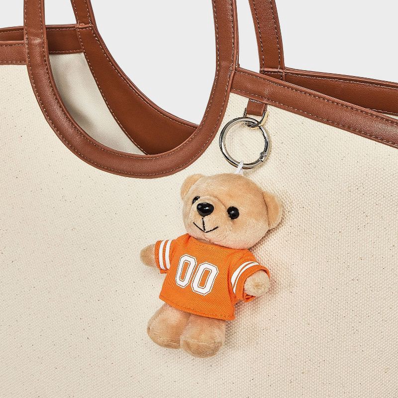slide 2 of 2, Game Day Bear Bag Charm - Wild Fable™ Orange, 1 ct