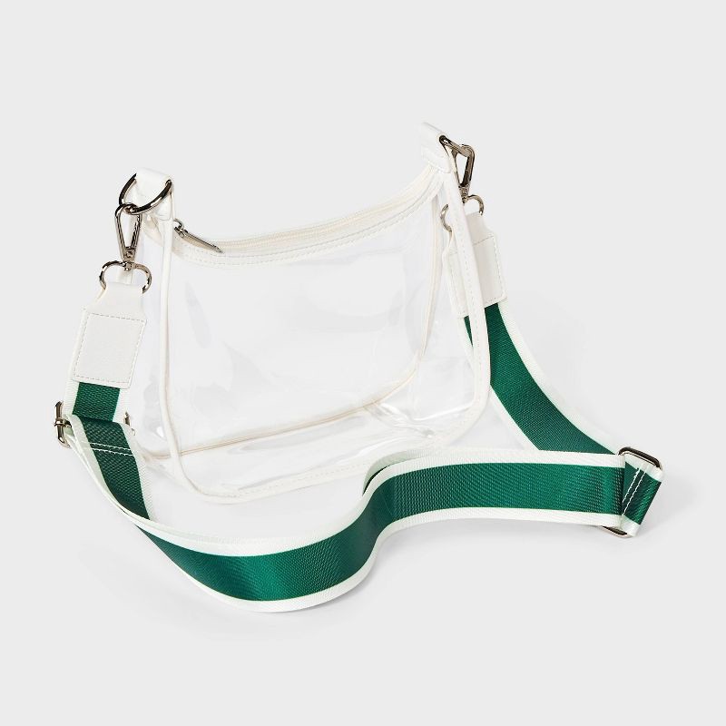 slide 3 of 5, Game Day Clear Crossbody Bag - Wild Fable™ Green, 1 ct