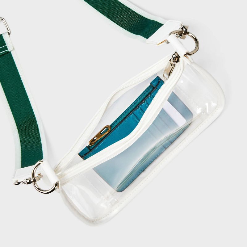 slide 4 of 5, Game Day Clear Crossbody Bag - Wild Fable™ Green, 1 ct