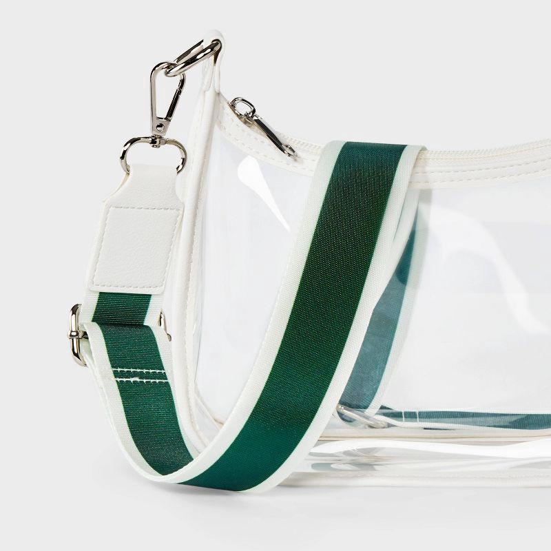 slide 5 of 5, Game Day Clear Crossbody Bag - Wild Fable™ Green, 1 ct