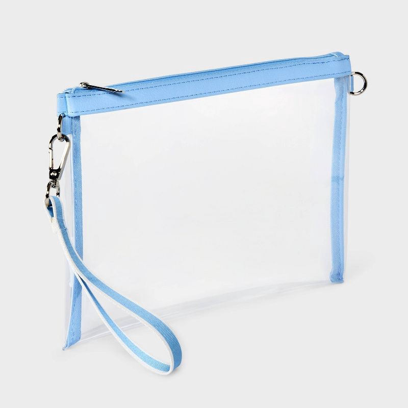 slide 2 of 4, Game Day Clear Wristlet Clutch - Wild Fable™ Light Blue, 1 ct