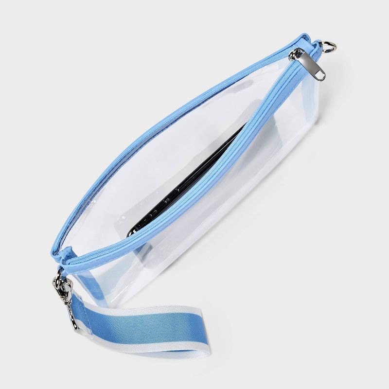 slide 3 of 4, Game Day Clear Wristlet Clutch - Wild Fable™ Light Blue, 1 ct