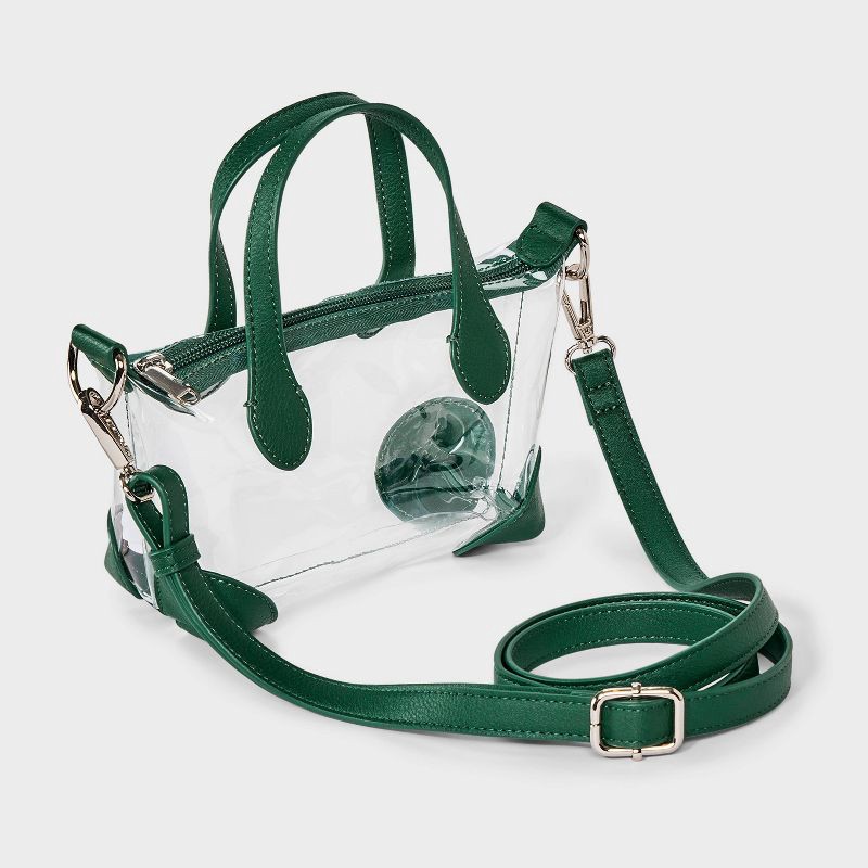slide 3 of 5, Game Day Clear Pouchette Crossbody Bag - Wild Fable™ Green, 1 ct