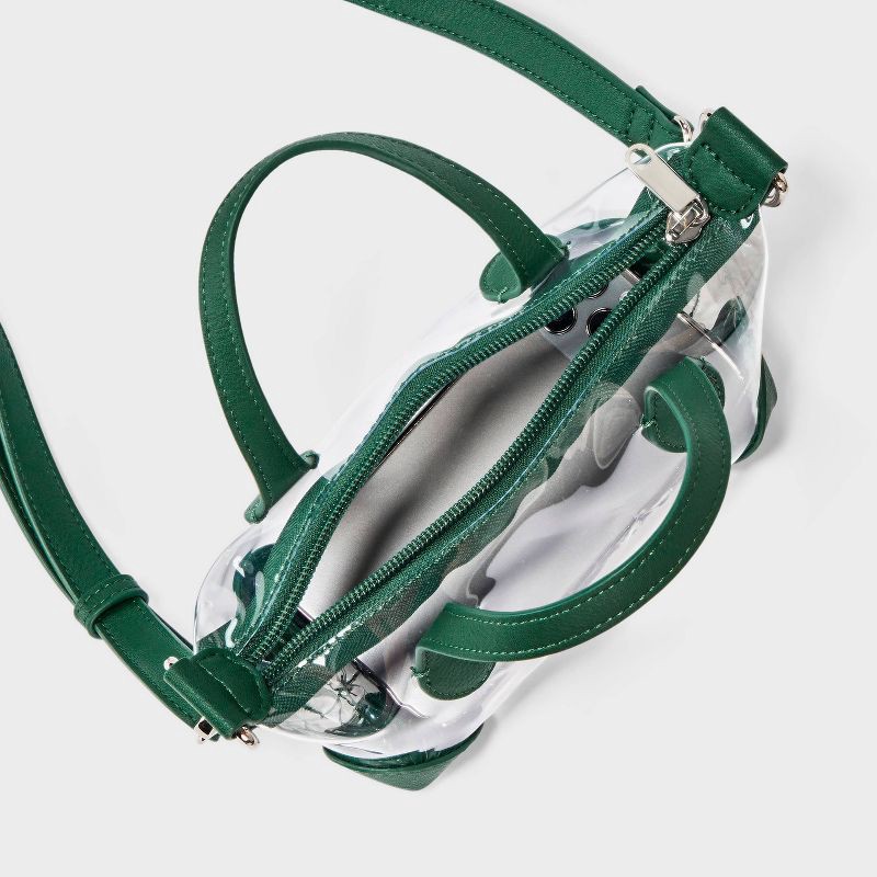 slide 4 of 5, Game Day Clear Pouchette Crossbody Bag - Wild Fable™ Green, 1 ct