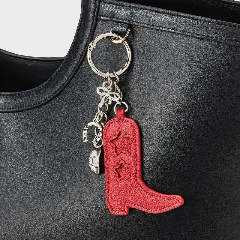 slide 2 of 2, Game Day Western Boot Bag Charm - Wild Fable™ Red, 1 ct