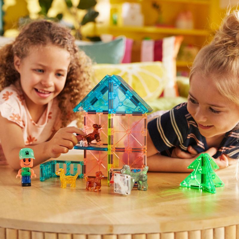 slide 3 of 9, MAGNA-TILES Puppy Park: 27-Piece Magnetic Building Set for Math & Engineering Skills, 1 ct