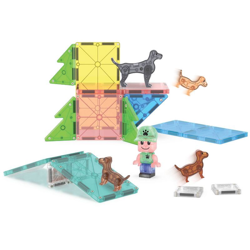 slide 8 of 9, MAGNA-TILES Puppy Park: 27-Piece Magnetic Building Set for Math & Engineering Skills, 1 ct