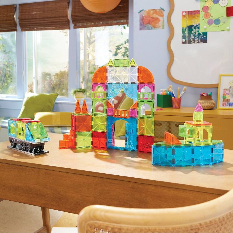 slide 2 of 9, MAGNA-TILES City Center Magnetic Building Set, 1 ct