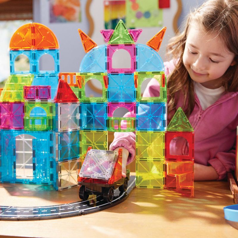 slide 3 of 9, MAGNA-TILES City Center Magnetic Building Set, 1 ct