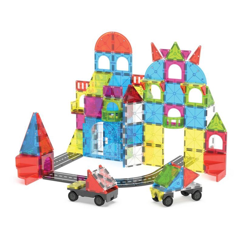 slide 4 of 9, MAGNA-TILES City Center Magnetic Building Set, 1 ct
