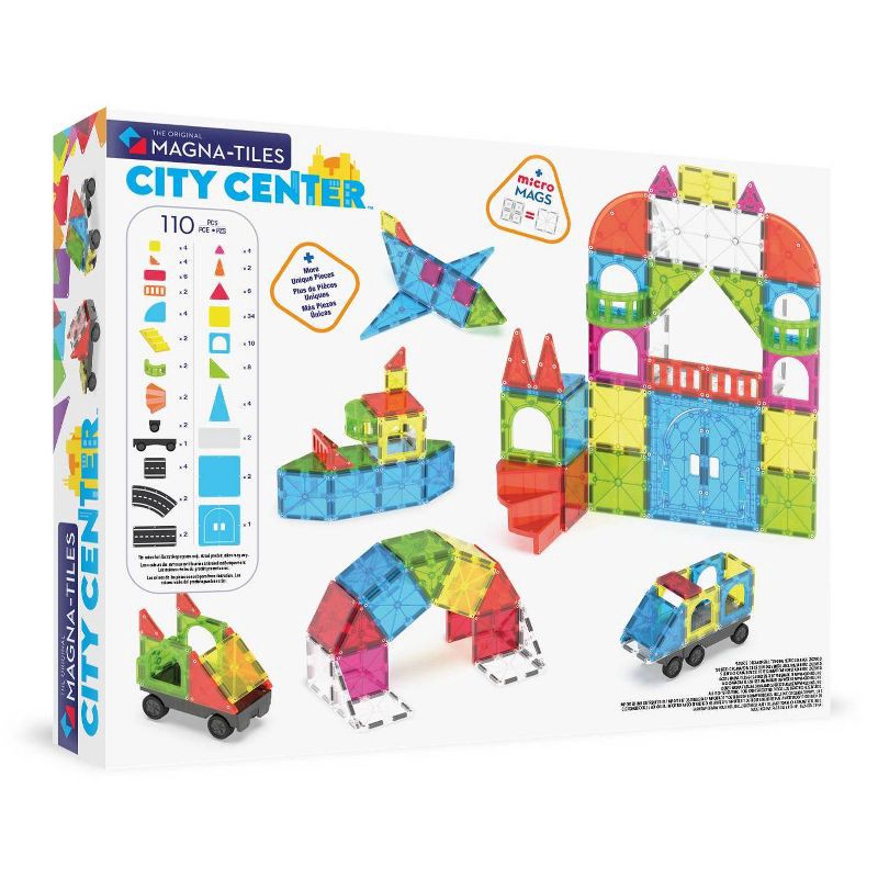 slide 9 of 9, MAGNA-TILES City Center Magnetic Building Set, 1 ct