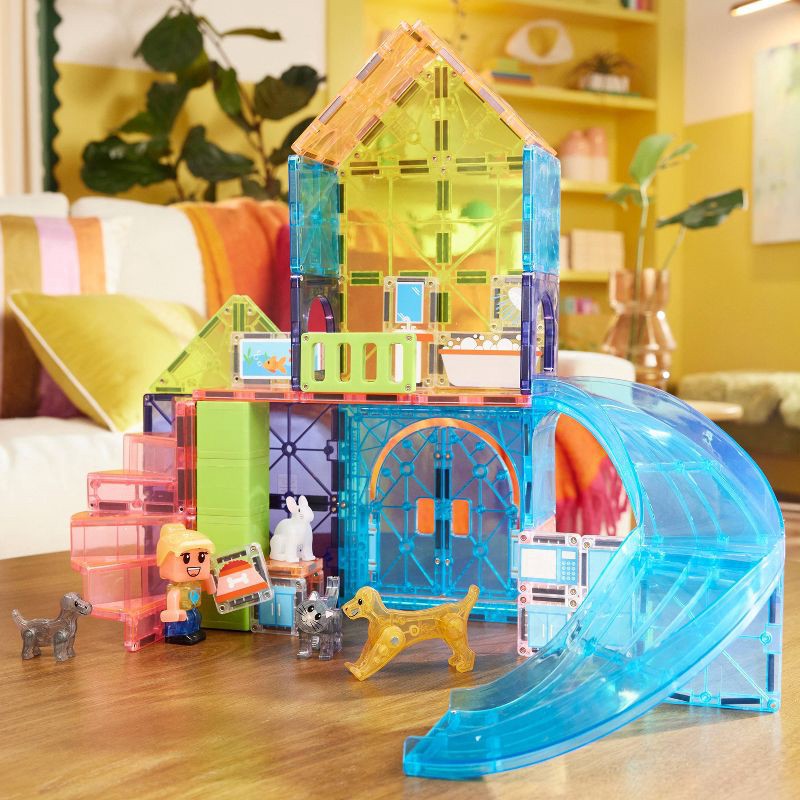 slide 2 of 9, MAGNA-TILES Pet Playhouse Magnetic Building Set, 1 ct