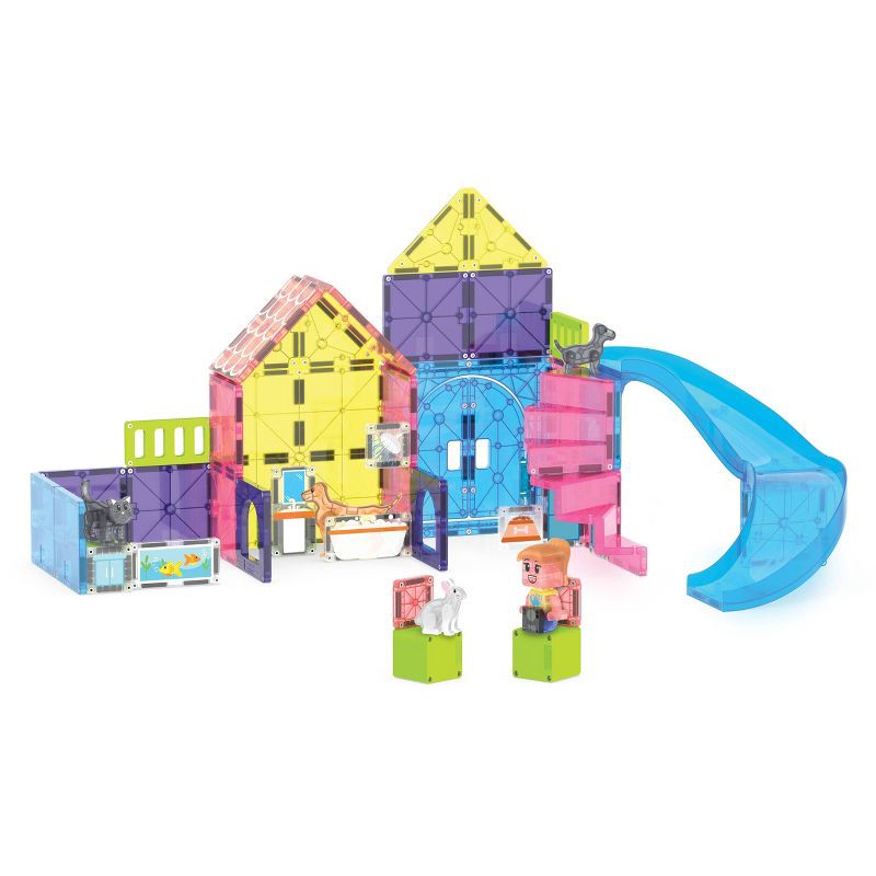 slide 4 of 9, MAGNA-TILES Pet Playhouse Magnetic Building Set, 1 ct