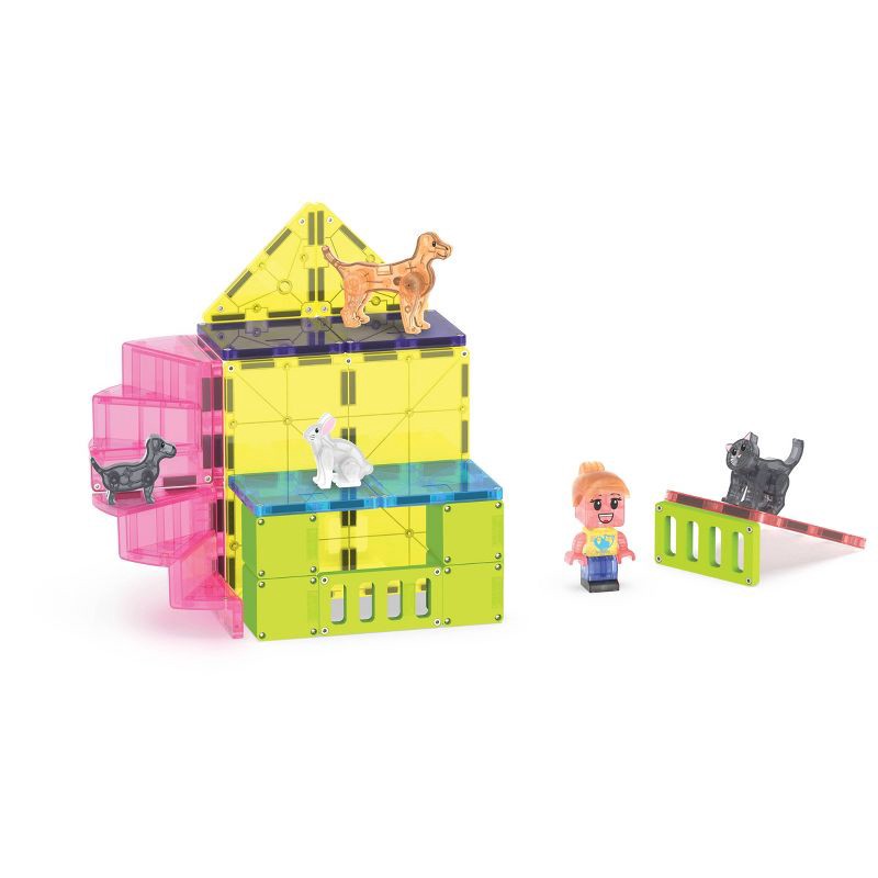 slide 6 of 9, MAGNA-TILES Pet Playhouse Magnetic Building Set, 1 ct