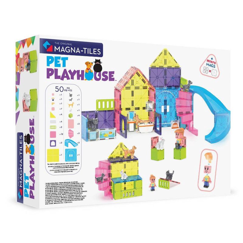 slide 9 of 9, MAGNA-TILES Pet Playhouse Magnetic Building Set, 1 ct