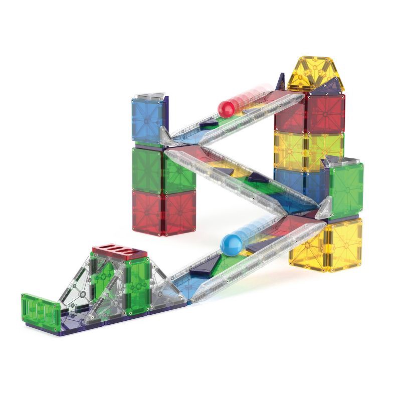 slide 4 of 9, MAGNA-TILES Rail Racers Magnetic Building Set, 1 ct