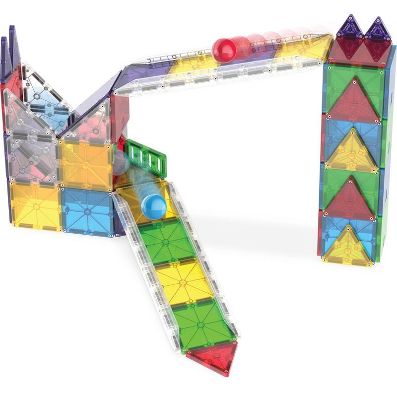 slide 7 of 9, MAGNA-TILES Rail Racers Magnetic Building Set, 1 ct