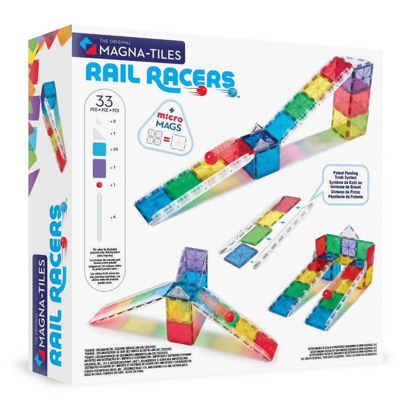 slide 9 of 9, MAGNA-TILES Rail Racers Magnetic Building Set, 1 ct