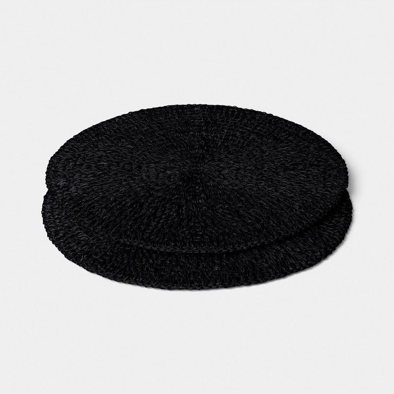 slide 3 of 4, 2pk Paper Chargers Black - Threshold™, 2 ct