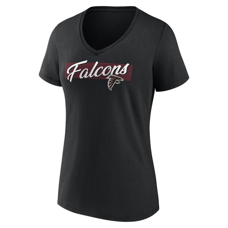 slide 1 of 3, NFL Atlanta Falcons Women's Short Sleeve V-Neck T-Shirt - XXL, 1 ct