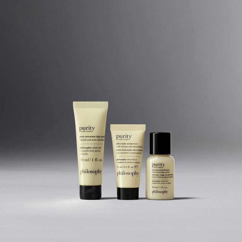 slide 2 of 9, philosophy Purity Made Simple Cleanse Mini Set - Ulta Beauty, 1 ct