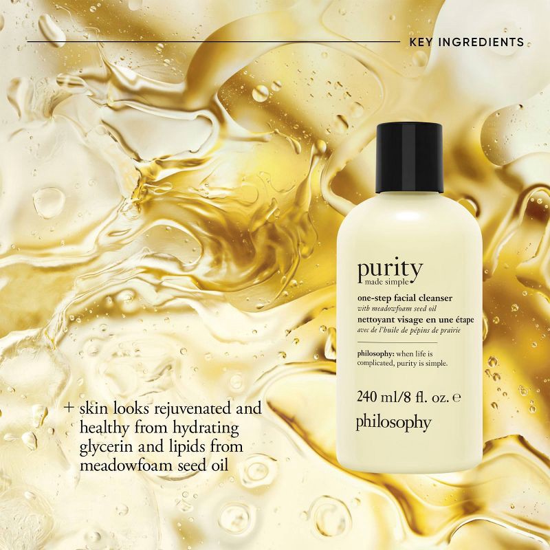 slide 3 of 10, philosophy Women's Purity Made Simple One-Step Facial Cleanser - 3 fl oz - Ulta Beauty, 3 fl oz