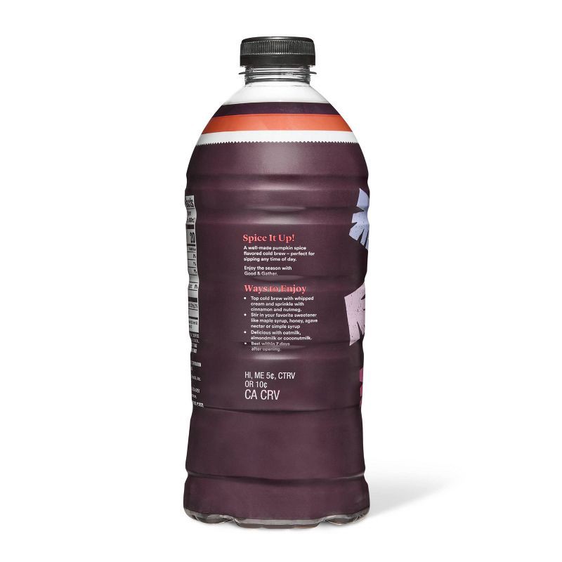 slide 3 of 5, Cold Brew Coffee Pumpkin Spice - 48 fl oz - Good & Gather™, 48 fl oz