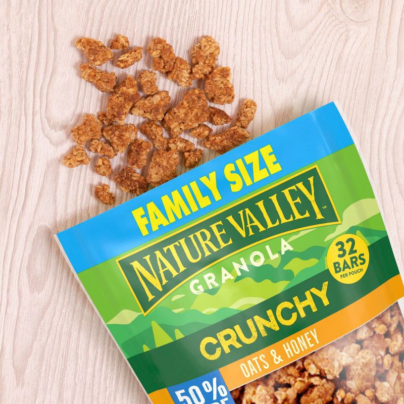 slide 3 of 8, Nature Valley Granola Crunchy Oats and Honey Family Size Breakfast Cereal - 24oz, 24 oz