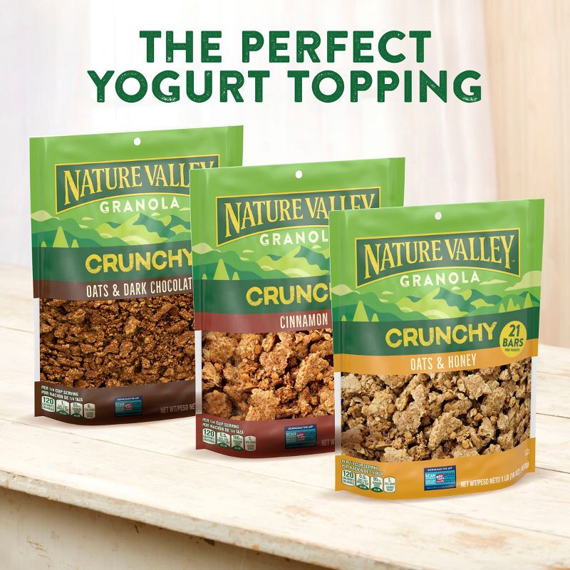 slide 8 of 8, Nature Valley Granola Crunchy Oats and Honey Family Size Breakfast Cereal - 24oz, 24 oz