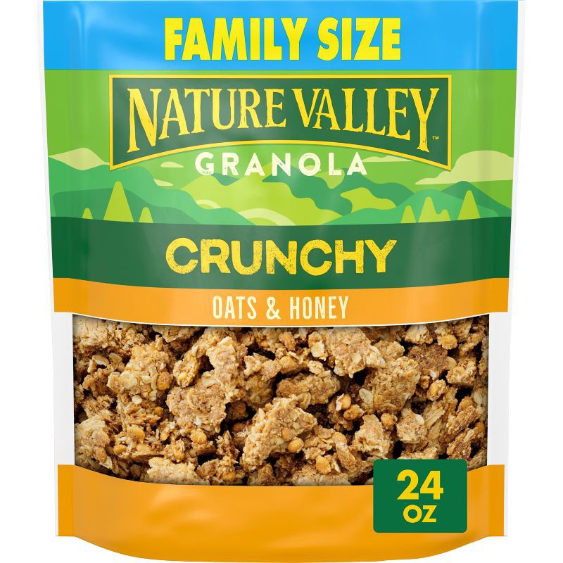 slide 1 of 8, Nature Valley Granola Crunchy Oats and Honey Family Size Breakfast Cereal - 24oz, 24 oz